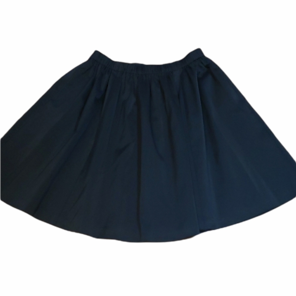 Kate Spade Black Satin Skirt,  full miniskirt